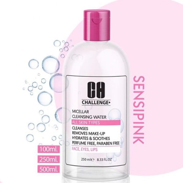 Cleanser micellar water suitable for all types of skin challenge volume 250ml2